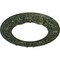 Ekena Millwork Ribbon with Bow Medallion (Canopies up to 7 1/2"), 12 1/4"OD x 7 1/2"ID x 7/8"P, Painted Turtle CM12RIPTC - alternate 2